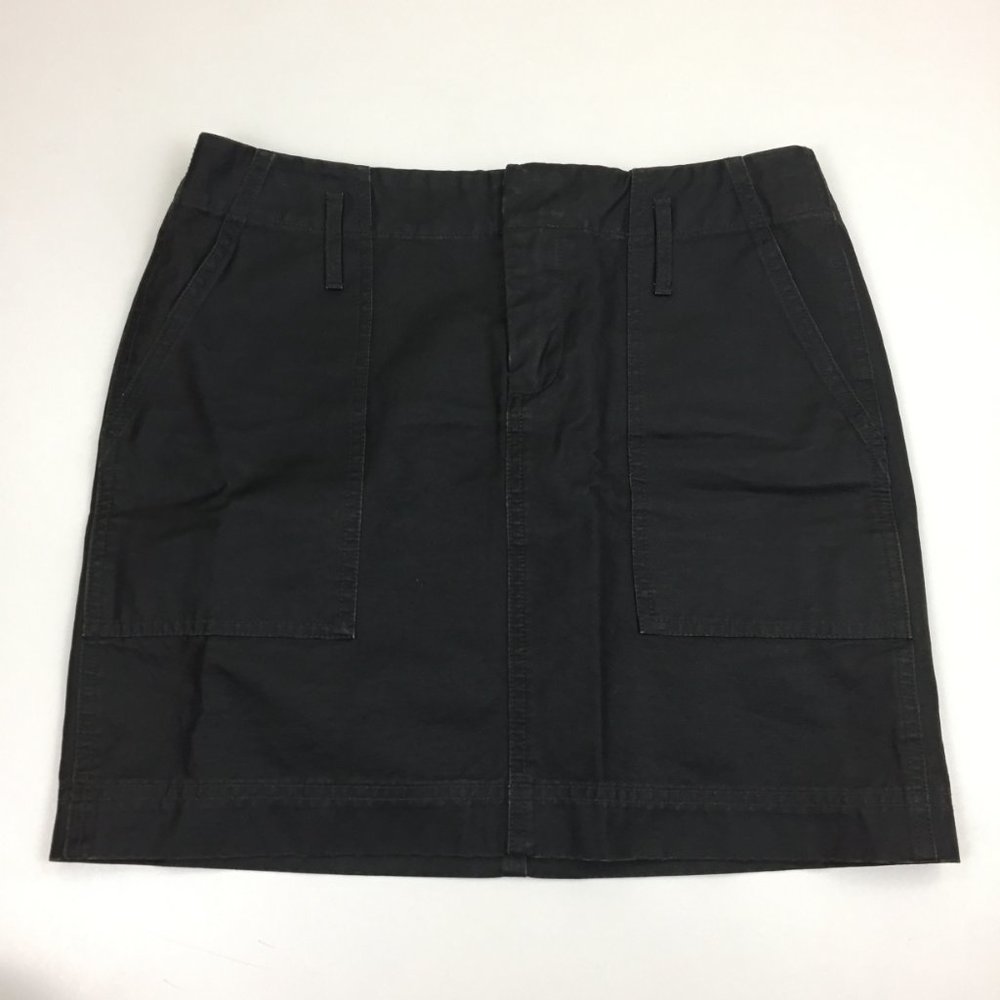 MADEWELL Coated Twill Denim Large Pockets Skirt